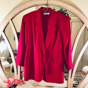 Elisabeth Fucsia Rayon Blazer Jacket